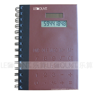 Calculatrice pour ordinateur portable Covers PVC avec note et stylo à bille (LC810B)